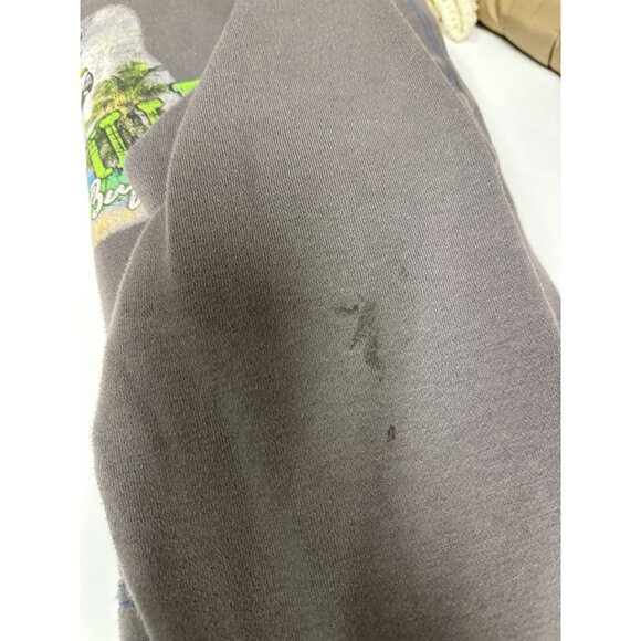 Margaritaville Jimmy Buffett Men's Hoodie Sweatshirt Parrot Grey  Medium - Picture 9 of 9